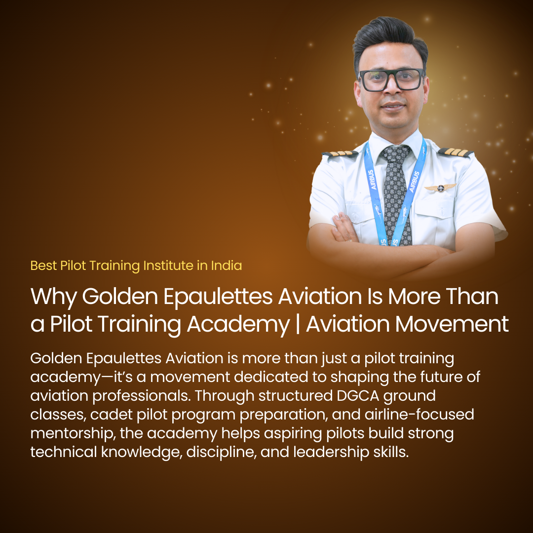 Why Golden Epaulettes Aviation Is More Than a Pilot Training Academy | Aviation Movement
